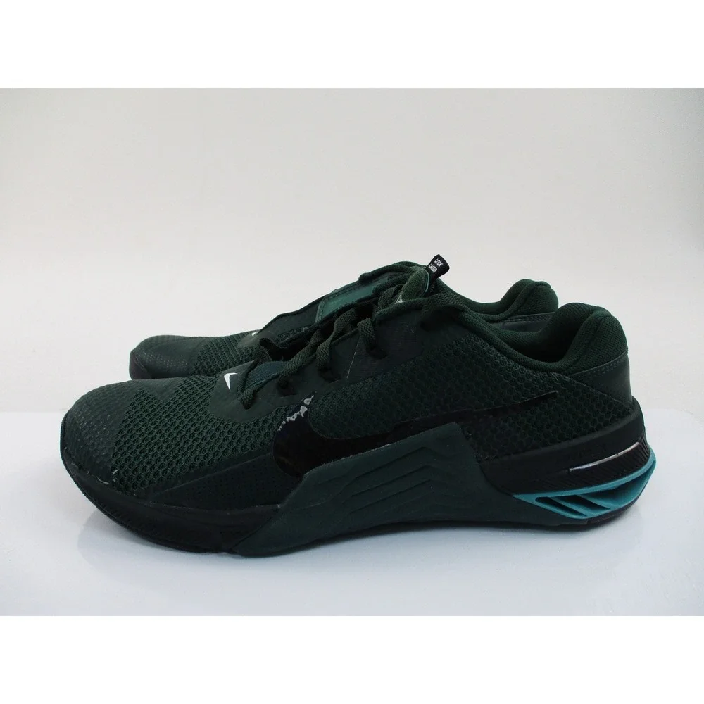 Nike Metcon 7 Training Shoes Mens 12 Green CZ8281-393 Stable React HIIT Gym - Picture 3 of 10